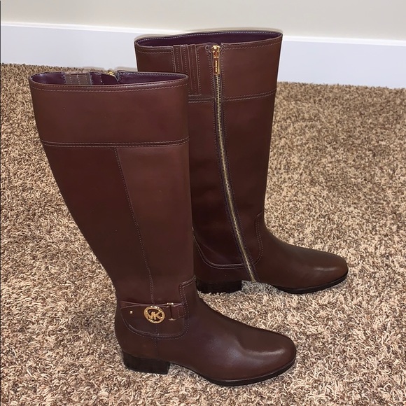 michael kors leather riding boots - Picture 2 of 8